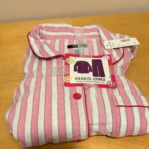 Women's Pink Striped Pajama Set